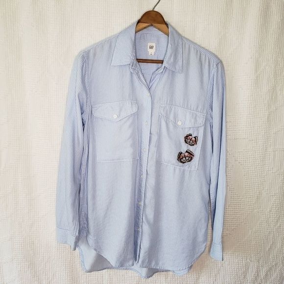 Vintage • Gap butterfly button down - Picture 5 of 11